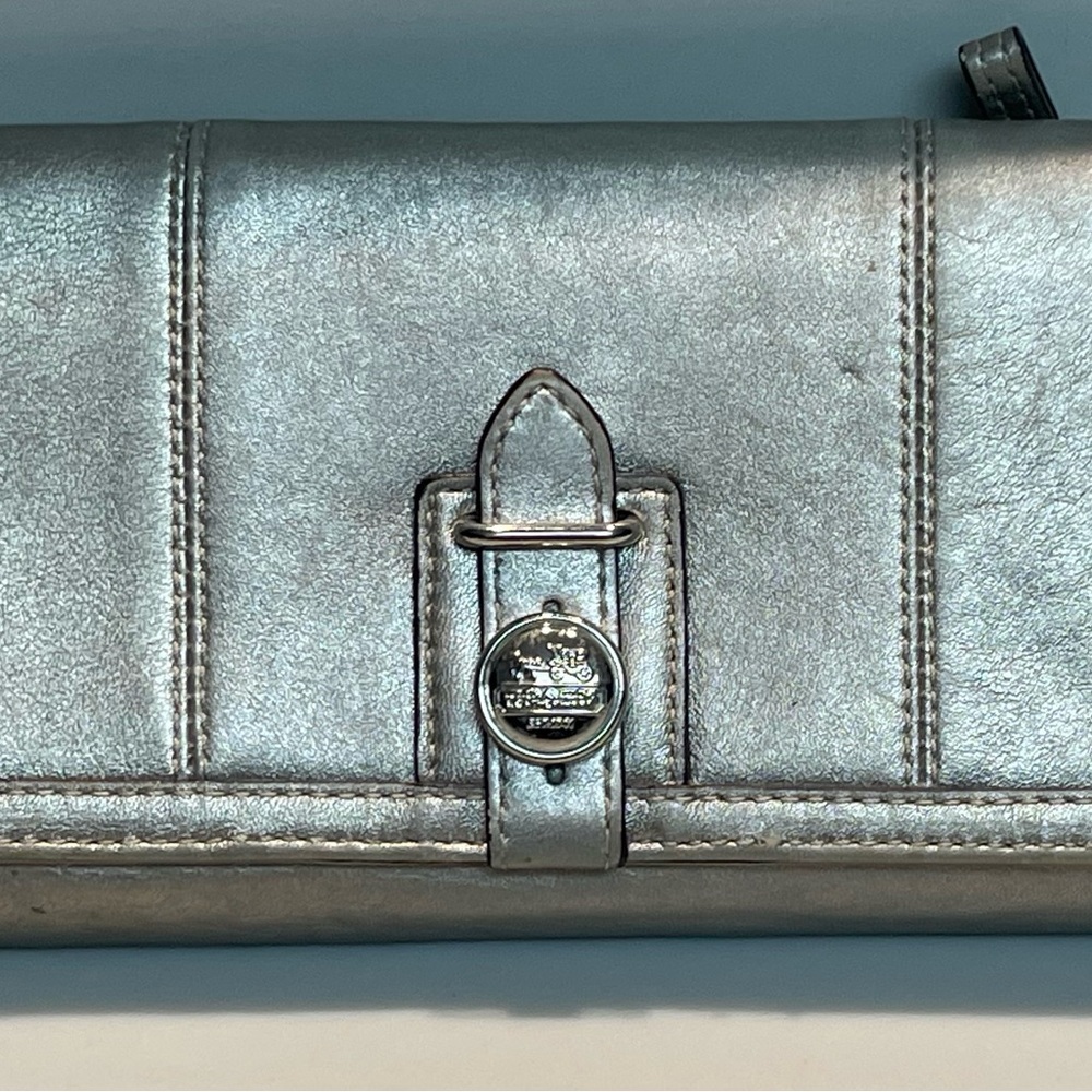 Coach Metallic Leather Wallet